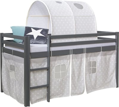 Homestyle4u Hoogslaper - 90x200 cm - Grijs