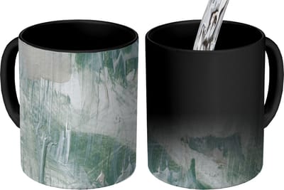 Magische Mok - Foto op Warmte Mokken - Koffiemok - Tuindecoratie - Verf - Abstract - Magic Mok - Beker - 350 ML - Theemok
