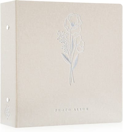 Dailygoody - Fotoalbum - Extra groot - 1000 foto's - Beige - Luxe linnen omslag - Geschikt voor bruiloft en verjaardagen