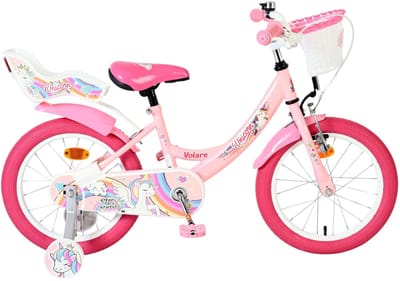 Volare Unicorn Kinderfiets - Meisjes - 16 inch - Roze