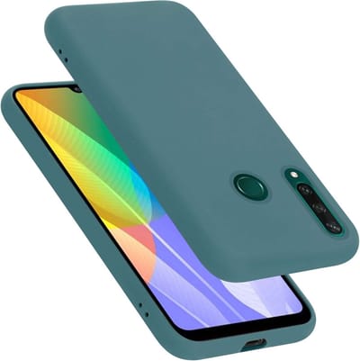 Cadorabo Hoesje geschikt voor Huawei Y6P in LIQUID GROEN - Beschermhoes gemaakt van flexibel TPU silicone Case Cover