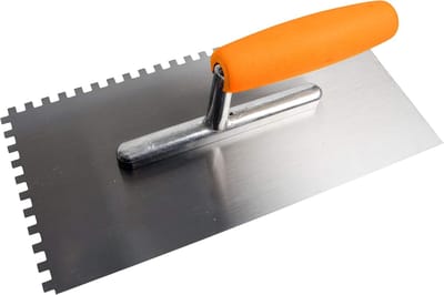 Tandspaan - Tegelgereedschap - Tegellijm Aanbrengen - Koolstofstaal Blad - 6 mm Vertanding - Hout