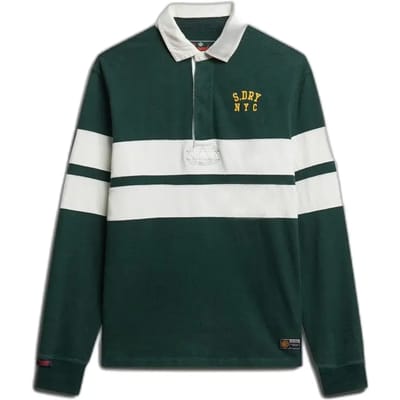 Superdry - Vintage Athletic Stripe Rugby Top - Heren - Tops