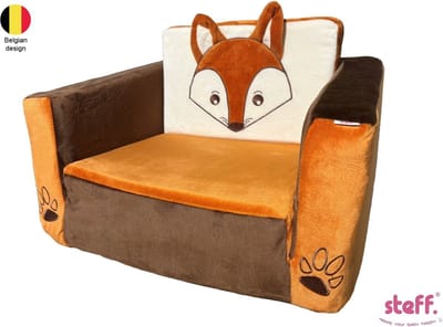 Stefano fashion - Vos - uitklapbaar - kinderzetel - kinderfauteuil - 1 tot 3 jaar