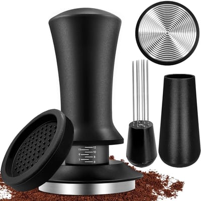 Allecto - Koffie tamper - Espresso tamper set - Afneembaar ontwerp