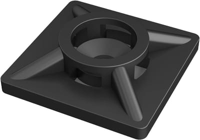 Set van 100 Zelfklevende Kabelbinders - Nylon Kabel Organizers voor Thuis en Kantoor - 20mm x 20mm Kabelhouders en Stickers voor Kabelbeheer
