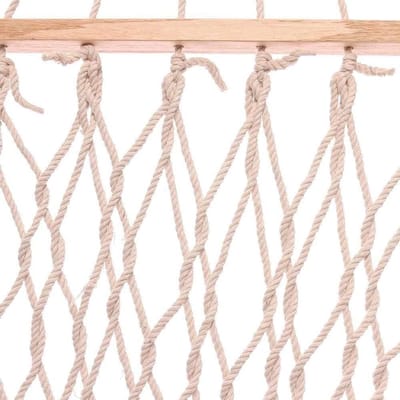 Hangmat 1-2 Personen - Schommelhangmat Buiten - Ontspannen Buiten - Past Lichaamsvorm - 200 x 31 cm - Wit