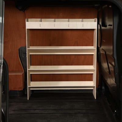 Opbergrek voor Bestelwagen Ford Transit Custom L1 & L2 2012+ - Gereedschapskist en Stellingkast