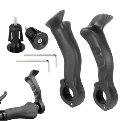 Fiets Stuureinden - Handvatten Fiets - Comfortabel Fietsen - Spiervermoeidheidsreducerend - 218-222mm - Enkel kenmerk