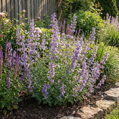 Bloomique - Set van 6 - Nepeta faassenii - Kattenkruid - Winterhard - Vaste Plant - Bijvriendelijk - 10-20cm Hoog - Pot 9cm