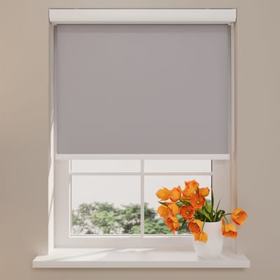Rolgordijn Cassette Pure - Verduisterend - Grey - 40 x 175 cm