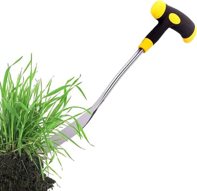 Onkruidverwijderaar Handmatig - Grasverwijderaar Tuin - Onkruid Wieden - Ergonomische Handgreep - 8cm Breed - Metaal