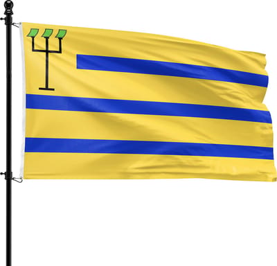 VlagDirect - Oostzaan vlag - Gemeente Oostzaan vlag - 90 x 150 cm.