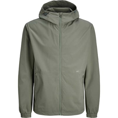 Jack And Jones Heren Lichtgewicht Jas met Capuchon (Agave Groen)