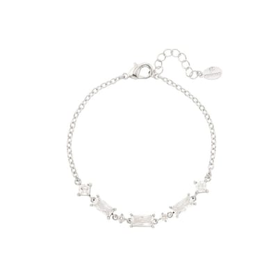 Bijoutheek Armband (sieraad) baguet zilver