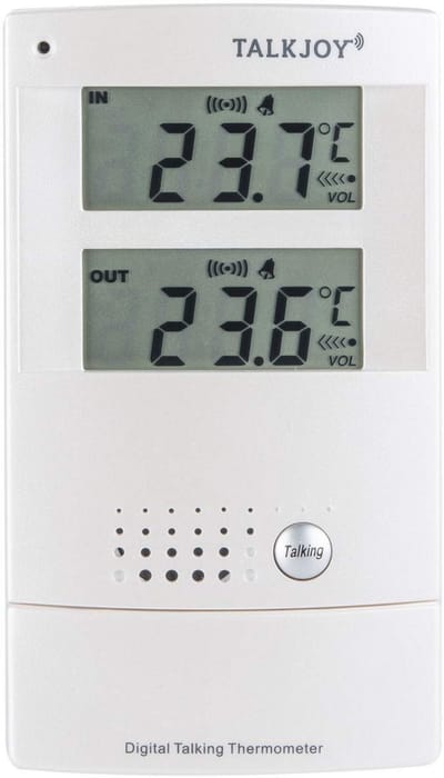 Sprekend Weerstation met Binnen- en Buitentemperatuur en Vorstwaarschuwing