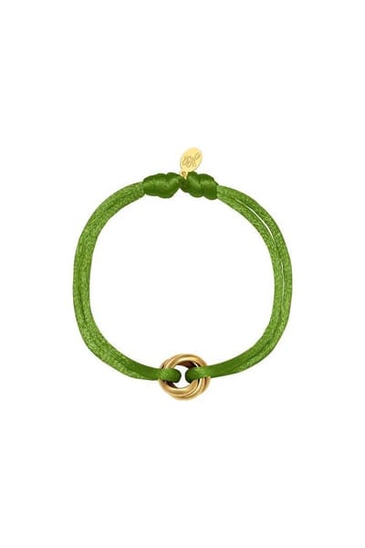 Yehwang - Love bracelet - Groen - Goud stainless steel