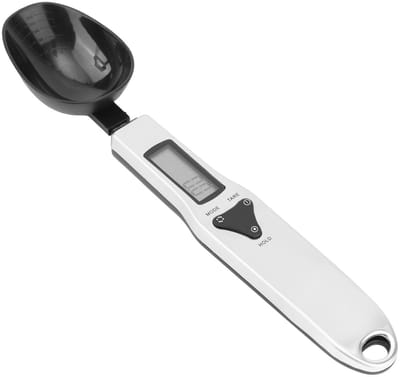 Dailygoods- Maatlepel Digitale Weegschaal 0,1-500g - Afneembare Lepel - LCD-Scherm - Roestvrij Staal - 23x5cm - Geschikt voor Voedsel