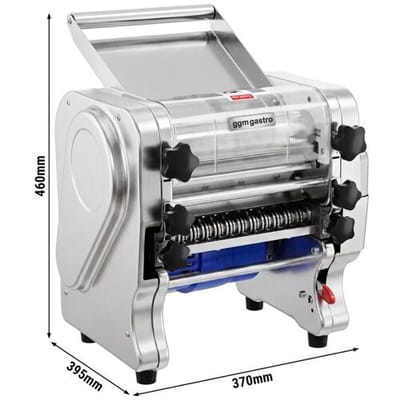 GGM Gastro Elektrische Nudelmaschine mit Teigausroller - Walzenlänge 220mm - 8 kg/h