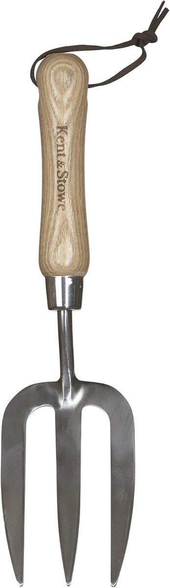 Handhark - Tuin hark - Tuinonderhoud - Roestvrij staal - 31 cm - Zilver