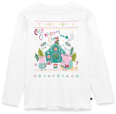 Peppa Pig En Familie Kerstvibes Premium T-Shirt Kinderen