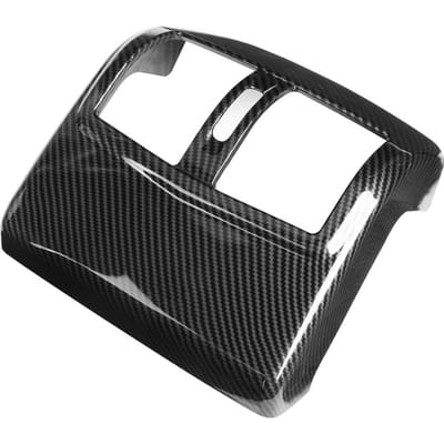 Cache de Cadre de Sortie d'Air Arrière Style Fibre de Carbone Garniture de Ventilation Convient pour Mercedes Benz Classe E W212 2012 2015 gray