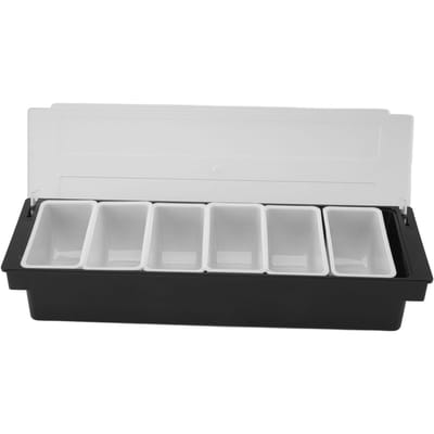 Kruidenrekje Duurzaam Plastic Transparant Deksel Afneembaar Ontwerp Multifunctioneel Bar Fruitrekje voor gray