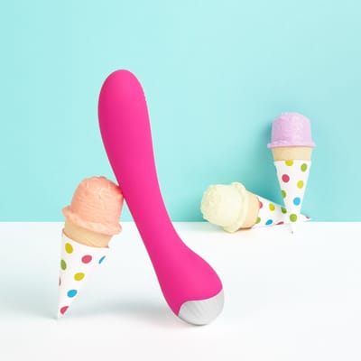 EIS, vibrator, G-spot vibrator van siliconen, 19,5 cm, waterdicht, oplaadbaar, huidvriendelijke siliconen