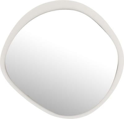 J-Line spiegel - metaal/glas - wit - small - Ø 60.5 cm