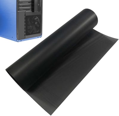 Allecto - Stofnetfilter - Effectieve stofbescherming - 29 x 100 cm - Geschikt voor pc-ventilatoren - Zwart - Hoogwaardige pvc