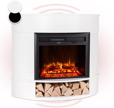 Klarstein Decoratieve Haard met LED-vlammen, Elektrische Haard met Verwarming, 1800 W Elektrische Haard met Afstandsbediening, Timer & Automatische Temperatuurregeling, Energiezuinige Elektrische Haard