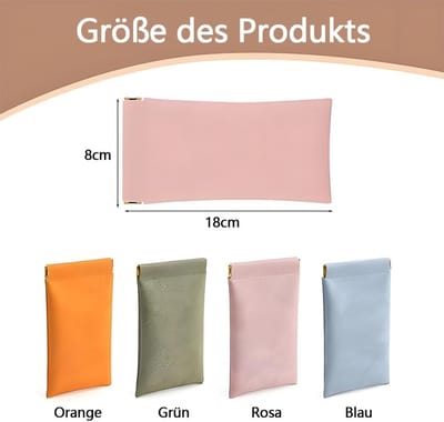 Dailygoods- Brillenkoker Zacht - Draagbare Brillenkoker - Zelfsluitende Brillenkoker - 4 Kleuren - Royale Binnenruimte - Automatisch Sluitsysteem - Brillenetui