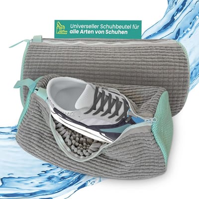 Schoenwaszak voor Wasmachine - Waszak voor Alle Schoenen in Grijs - 2 Stuks