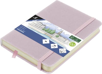 Kangaro schetsboek - A6 - violet - PU hardcover - met elastiek en lint