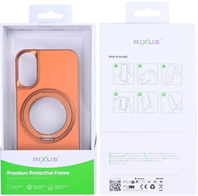 Rixus MagWrap Case For Apple iPhone 17 Orange