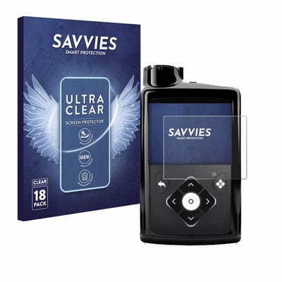 Savvies - Screenprotector voor Medtronic Minimed 780G - Folie Beschermfolie transparant 18 Stuks