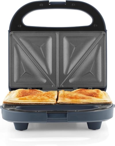 Tosti Maker - Sandwichijzer Grill - Snelle Snacks Maken - Automatische Temperatuur - 2 Slices - Blauw