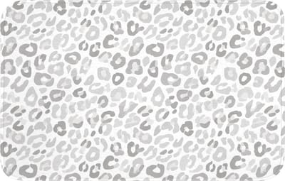 WC mat 80x50 cm - Antislip - Luipaard - Motief - Grijs - Toiletmat - Vloermat - Douchemat - Toilet tapijt - Toiletmatten