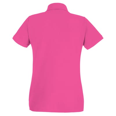 Fruit of the Loom Dames/Dames Lady Fit Poloshirt met korte mouwen (Heet Roze)