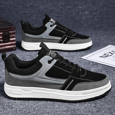 Herenschoenen Lente Lage schoenen voor heren Koreaanse stijl Trendy veelzijdig Dikke zool Slijtvast Sportief en casual Trendy schoenen Comfortabel 44 gray