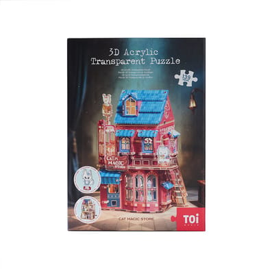 Kitten Magic Store - 3D Acrylic Transparent Puzzle