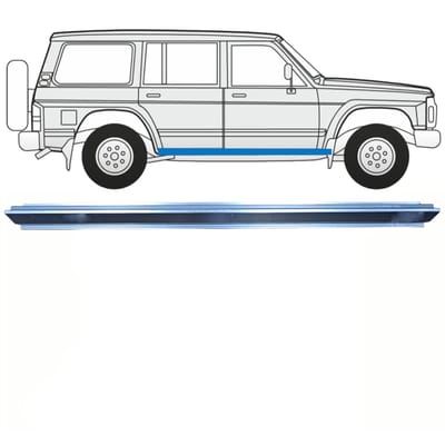 Reparatie dorpel voor Nissan Patrol Y60 GY60 1990-1997 / Links = Rechts