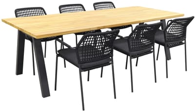 Taste Barista Antraciet/Ambassador 240x100 cm. tuinset - 7 delig