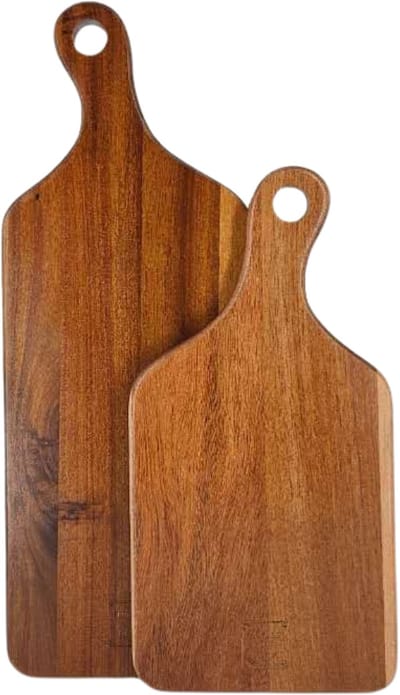 House of Husk Borrelplank Set - Serveerplank - Acaciahout - Dienblad - 2 Stuks - 39.7 cm