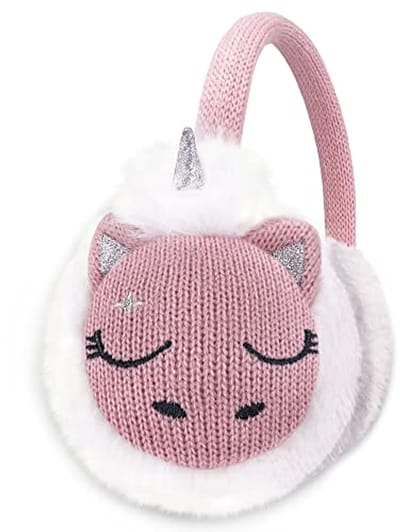 Oorkappen meisjes verstelbaar - roze eenhoorn - warm en schattig - perfect voor de winter - SnelShoppen