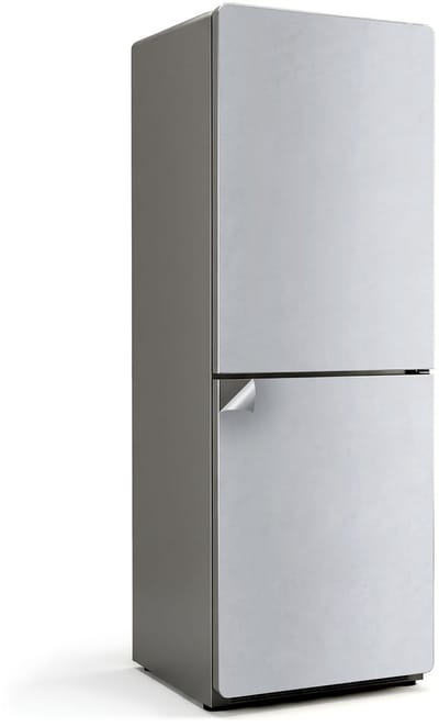Wallfluent Koelkaststickers - wit Koelkast Folie - 70 cm x 190 cm - Wit Koelkaststickers - Zelfklevende Koelkaststicker - Stijlvolle Koelkast Stickers - Koelkast Wrap - Koelkast Makeover