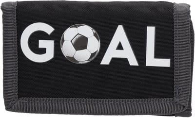 Voetbal kinder portemonnee - Cadeautjes onder de 10 euro - Jongen - Goal - Beagles - Zwart/Grijs