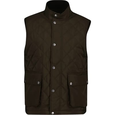 Gant Bruin gewatteerd vest