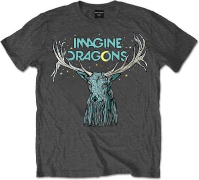Imagine Dragons - Elk In Stars Heren T-shirt - S - Grijs