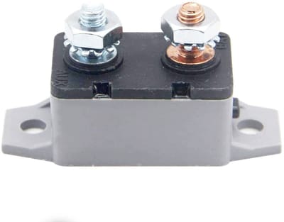 Golden crown - Stroomonderbreker 12-24 V - Handmatig resetbaar - Geschikt voor vrachtwagens - Flexibele beschermhoes - Voor marine en automotoren - 30